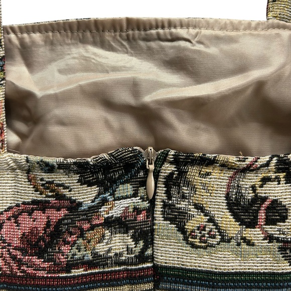 Cider Cat Lover Tapestry Print Mini Dress Size Small Patchwork Cottagecore - Picture 11 of 15